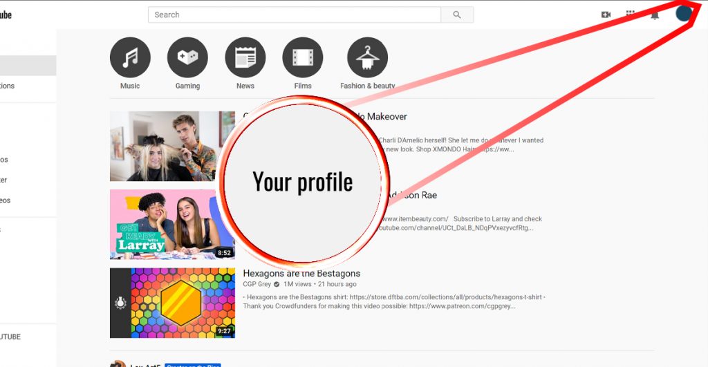 screenshot a youtube studio method