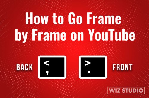 Go frame by frame YouTube - learn hotkeys