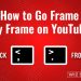 Go frame by frame YouTube - learn hotkeys