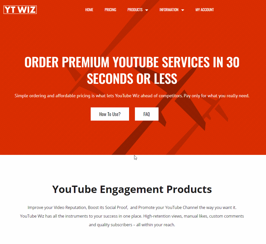 CHOOSE YOUTUBE PRODUCTS SERVICES YOU NEED